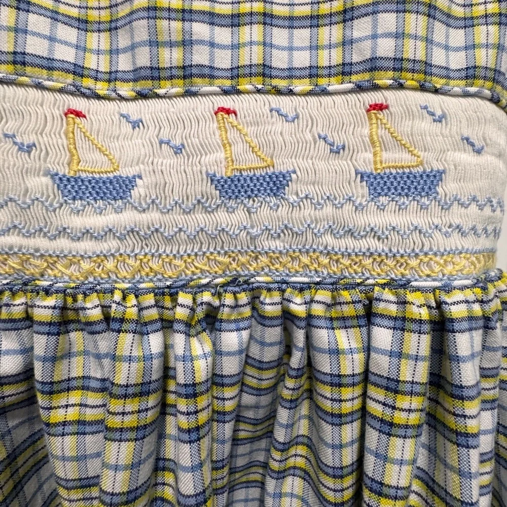 Karla Lacaya Vive La Fête Children's Plaid Dress size 8